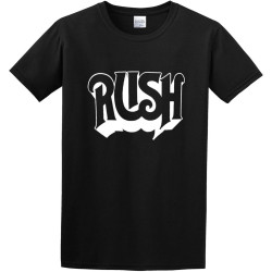 Rush Rock Men's Cotton T-Shirt Black Shirt Top Tee Rush Rock Men's Cotton T-Shirt Black Shirt Top Tee