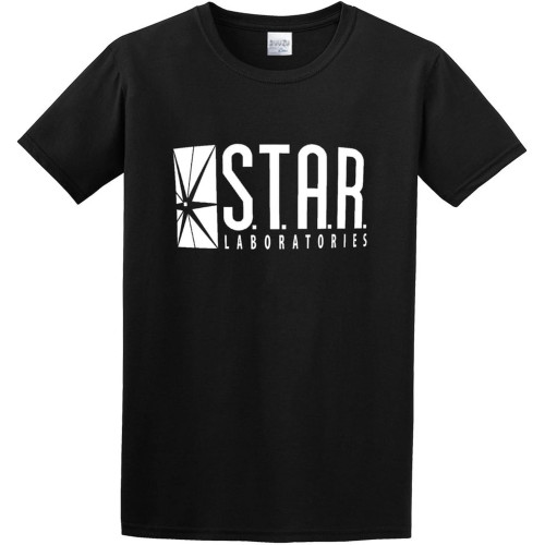 S.T.A.R. Laboratories Flash Series Star Labs Men's Cotton T-Shirt Black Shirt Top Tee S.T.A.R. Laboratories Flash Series Star Labs Men's Cotton T-Shirt Black Shirt Top Tee