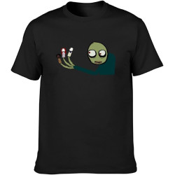 Salad Fingers Spoons Nightmare Halloween Rusty Hubert cumberdale W Men's Cotton T-Shirt Black Shirt Top Tee Salad Fingers Spoons Nightmare Halloween Rusty Hubert cumberdale W Men's Cotton T-Shirt Black Shirt Top Tee