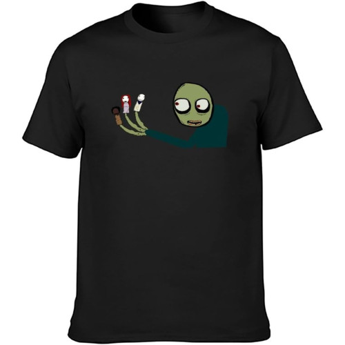 Salad Fingers Spoons Nightmare Halloween Rusty Hubert cumberdale W Men's Cotton T-Shirt Black Shirt Top Tee Salad Fingers Spoons Nightmare Halloween Rusty Hubert cumberdale W Men's Cotton T-Shirt Black Shirt Top Tee