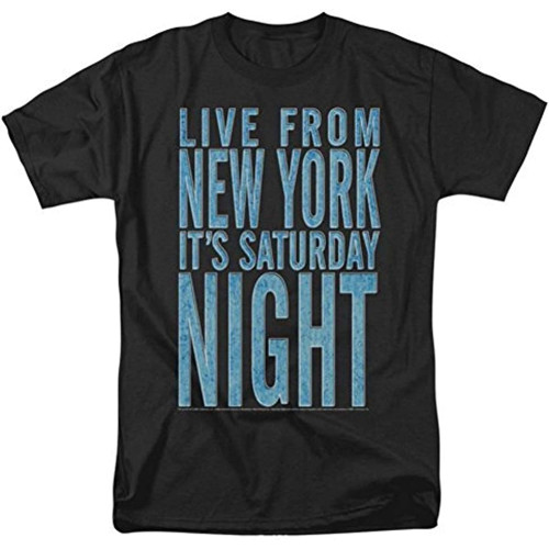 Saturday Night Live It's SNL Men's Cotton T-Shirt Black Shirt Top Tee Saturday Night Live It's SNL Men's Cotton T-Shirt Black Shirt Top Tee