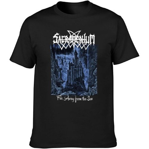 Sacramentum Far Away from The Sun Melodic Men's Cotton T-Shirt Black Shirt Top Tee