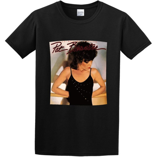 Men' T-Shirts Pat Benatar Crimes of Passion Black Men' T-Shirts Pat Benatar Crimes of Passion Black