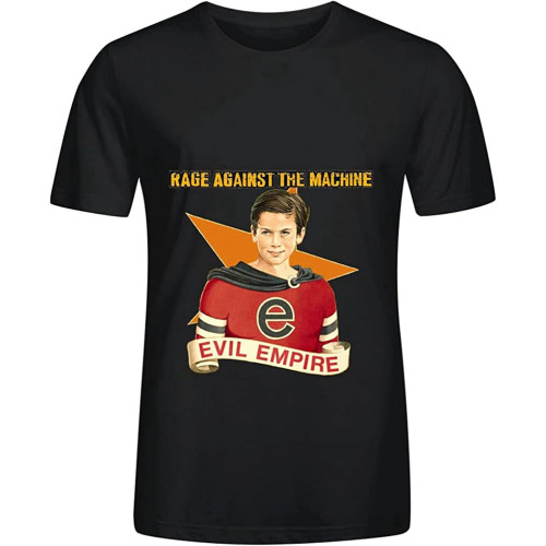 Rage Against Machine Evil Empire Tour Pop Mens Crew Neck Cotton Shirts Rage Against Machine Evil Empire Tour Pop Mens Crew Neck Cotton Shirts