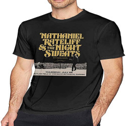 Nathaniel Rateliff The Night Sweats T Shirt Men's Fashion Cotton Crew Neck Short Sleeve Tunics