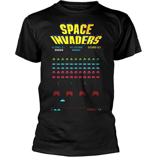 Space Invaders Arcade Black Men T-Shirt Graphic t Shirt Space Invaders Arcade Black Men T-Shirt Graphic t Shirt