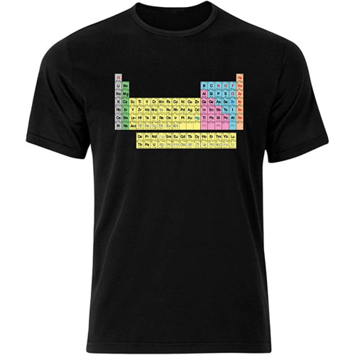 Periodic Table Science Educational Geek Mens Short Sleevetee Shirt Top Funnny Printed Tee
