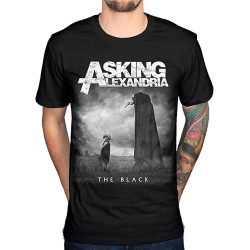 Asking Alexandria The Black Mens Black Cotton T-Shirt Tee Asking Alexandria The Black Mens Black Cotton T-Shirt Tee