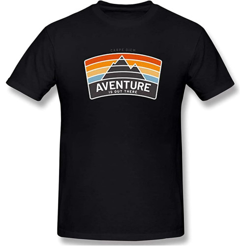Adventure is Out There Outdoor Nature Short-Sleeve Unisex Mens T Shirt 100% Cotton Adventure is Out There Outdoor Nature Short-Sleeve Unisex Mens T Shirt 100% Cotton
