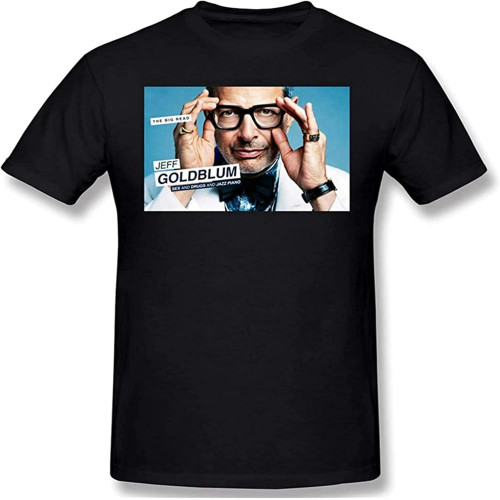 Jeff Goldblum Mens Fashion Casual Basic Short Sleeve T-Shirts