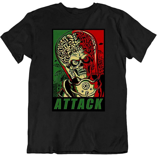 Alien Ack Tee Space Comic Mars Attacks Movie Cartoon World Gift Mens T-Shirts Alien Ack Tee Space Comic Mars Attacks Movie Cartoon World Gift Mens T-Shirts