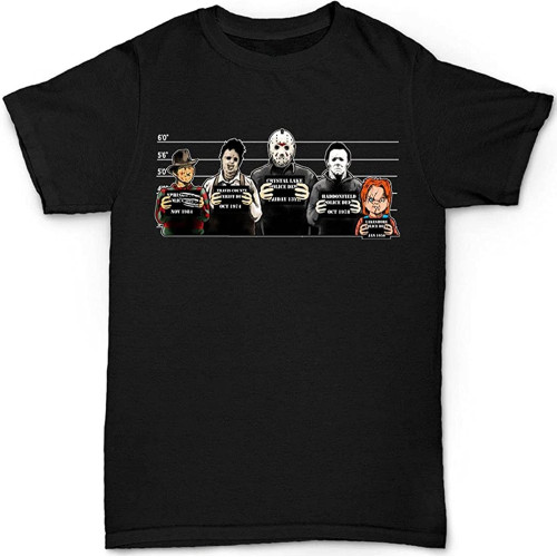Mens The Usual Horror Suspects Halloween T Shirt Mens The Usual Horror Suspects Halloween T Shirt