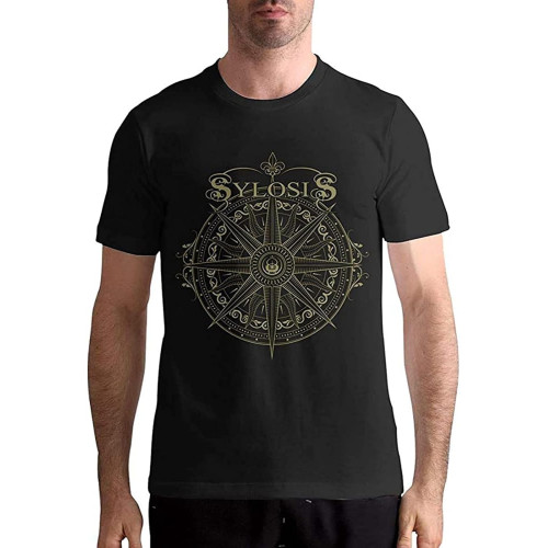 Sylosis Logo Man Tops Short Sleeve Pattern T Shirt Black Men T-Shirt Sylosis Logo Man Tops Short Sleeve Pattern T Shirt Black Men T-Shirt