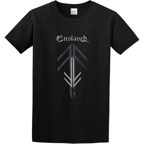 Enslaved 'Rune Cross' T-Shirt Graphic Top Printed Shirt for Mens Enslaved 'Rune Cross' T-Shirt Graphic Top Printed Shirt for Mens