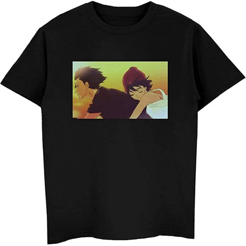 Devilman Crybaby 80S T-Shirt Men Short Sleeve O-Neck T Shirt Hip Hop Tees Tops Harajuku Streetwear