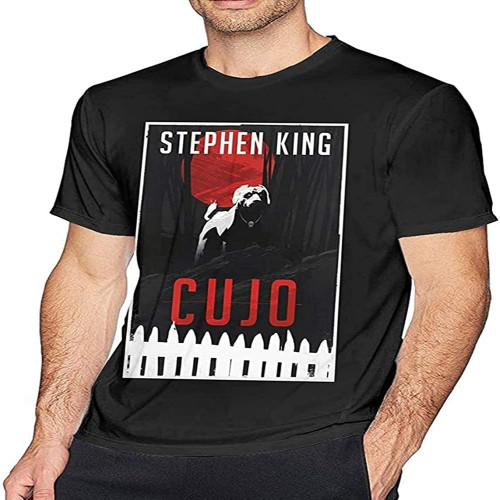 Stephen King Cujo T Shirt Men'S Fashion Cotton Crew Neck Short Sleeve Tunics Stephen King Cujo T Shirt Men'S Fashion Cotton Crew Neck Short Sleeve Tunics