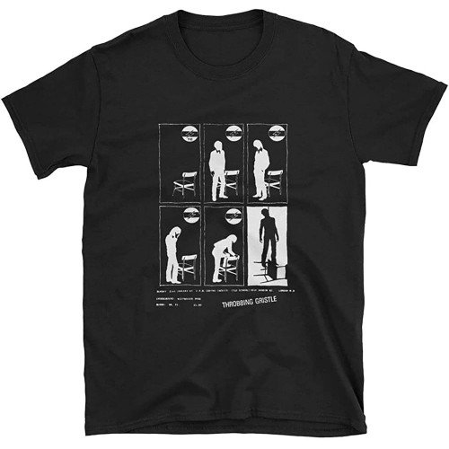 Throbbing Gristle - Gig Flyer - Limited Edition Black Tribute T-Shirt Black