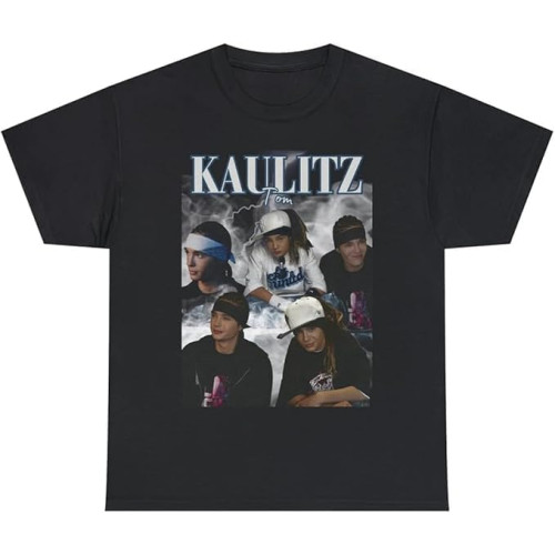 Tokio Hotel Tom Kaulitz T-Shirt Short Sleeve Cotton Black Tokio Hotel Tom Kaulitz T-Shirt Short Sleeve Cotton Black