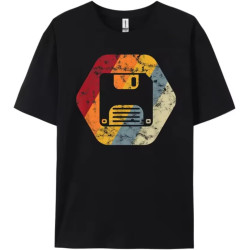 Floppy Disk Diskette Computer Nerd Geek Luxury T Shirt Christmas Large Size Cinco de Mayo Black
