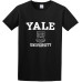 Yale University by Crest Logo O Neck Men T-Shirt Black
