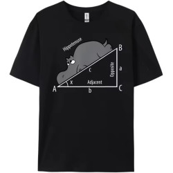 Funny Math Humor Hippotenuse Hypotenuse Funny Clothing T-Shirt Figures Black