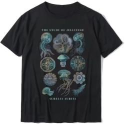 Earth Day The Study of Jellyfish T-Shirt Cotton Birthday Tops T Shirt Men T Shirts Casual Black Earth Day The Study of Jellyfish T-Shirt Cotton Birthday Tops T Shirt Men T Shirts Casual Black