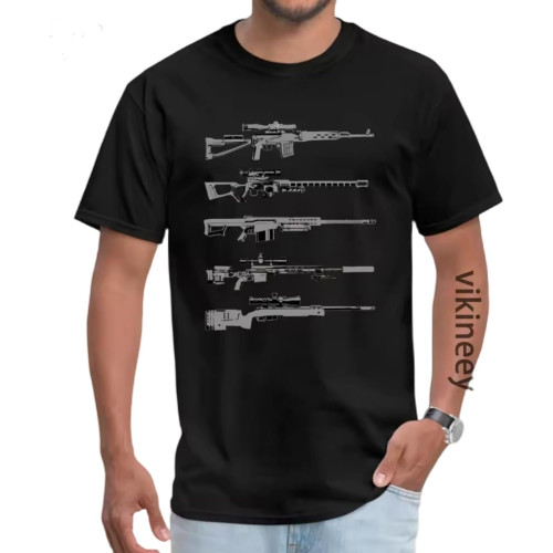 Men Short Sleeve Sniper Rifles Tshirts Justice Tops Shirt Retro Justice O Neck T-Shirts Wholesale Black Men Short Sleeve Sniper Rifles Tshirts Justice Tops Shirt Retro Justice O Neck T-Shirts Wholesale Black