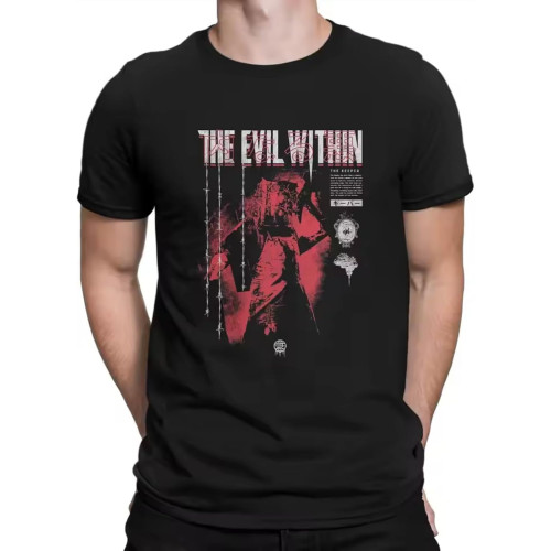 Men The Keeper Evil Within T Shirts Scary Horror Cotton Clothing Fun Short Sleeve O Neck Tee Shirt Birthday Gift T-Shirts Black Men The Keeper Evil Within T Shirts Scary Horror Cotton Clothing Fun Short Sleeve O Neck Tee Shirt Birthday Gift T-Shirts Black