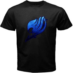 Weitere Fairy Tail Rare Logo Natsu Gray Erza Anime Men's Black T-Shirt Size Black Weitere Fairy Tail Rare Logo Natsu Gray Erza Anime Men's Black T-Shirt Size Black