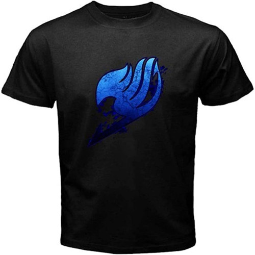 Weitere Fairy Tail Rare Logo Natsu Gray Erza Anime Men's Black T-Shirt Size Black Weitere Fairy Tail Rare Logo Natsu Gray Erza Anime Men's Black T-Shirt Size Black
