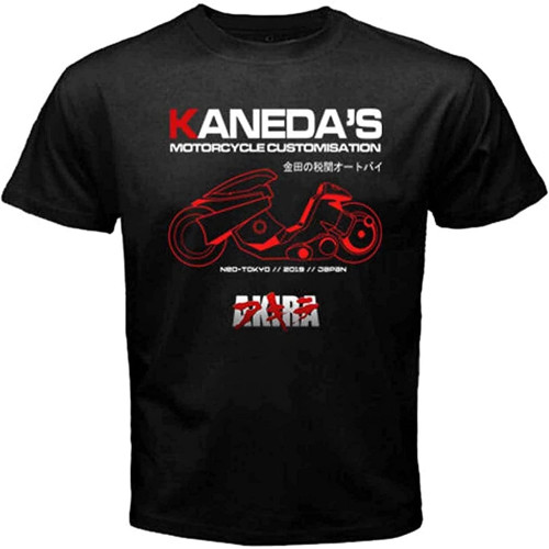 Japan Manga Akira Shotaro Kaneda Ctom Motorcycle Japan Movie T-Shirt Black Japan Manga Akira Shotaro Kaneda Ctom Motorcycle Japan Movie T-Shirt Black