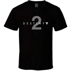 Destiny 2 T-Shirt Graphic Men Tee Black Destiny 2 T-Shirt Graphic Men Tee Black