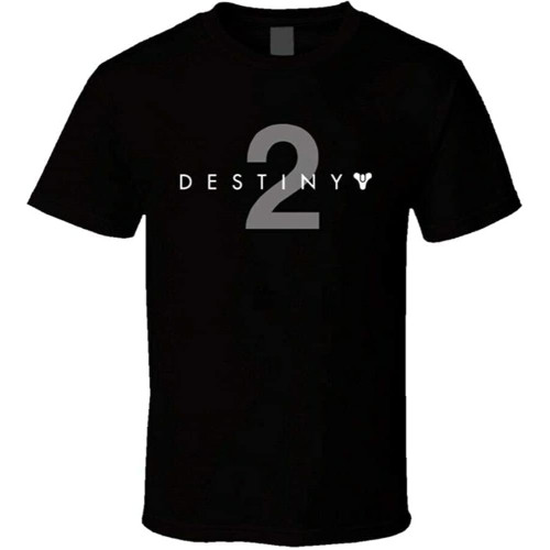 Destiny 2 T-Shirt Graphic Men Tee Black Destiny 2 T-Shirt Graphic Men Tee Black