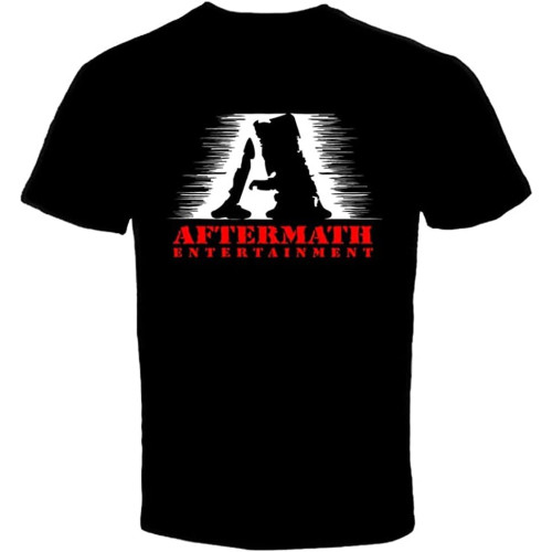 to Aftermath Entertainment Rap Label 3 T Shirt Black to Aftermath Entertainment Rap Label 3 T Shirt Black