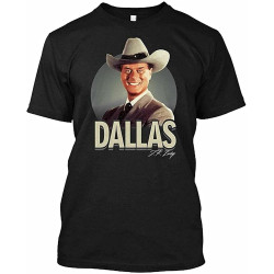 Dallas J.R. Ewing Ewing Tv Shows Series Tv Mens T-Shirt Black Black Dallas J.R. Ewing Ewing Tv Shows Series Tv Mens T-Shirt Black Black