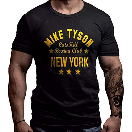 Men's Mike Tyson Boxing Tshirt Black Men's Mike Tyson Boxing Tshirt Black