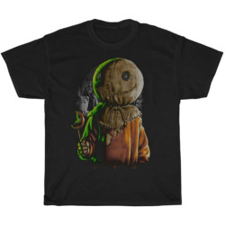 Trick r Treat Sam Movie Horror T-Shirt Black Unisex Cotton Vintage Black Trick r Treat Sam Movie Horror T-Shirt Black Unisex Cotton Vintage Black