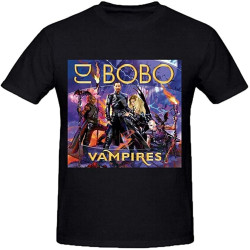 Dj Bobo Vampires Men Printed T Shirts Round Neck Black Dj Bobo Vampires Men Printed T Shirts Round Neck Black