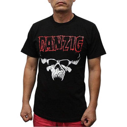 Danzig Heavy Metal Graphic Tee Printed T-Shirt Black Danzig Heavy Metal Graphic Tee Printed T-Shirt Black
