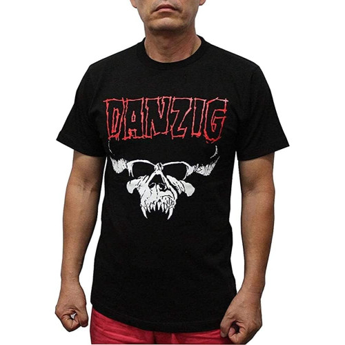 Danzig Heavy Metal Graphic Tee Printed T-Shirt Black Danzig Heavy Metal Graphic Tee Printed T-Shirt Black