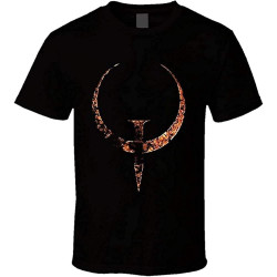 Quake Logo Symbol Video Game Shooter T Shirt Black Quake Logo Symbol Video Game Shooter T Shirt Black