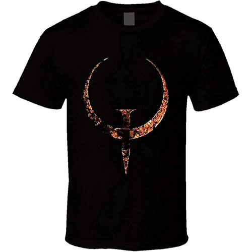 Quake Logo Symbol Video Game Shooter T Shirt Black Quake Logo Symbol Video Game Shooter T Shirt Black