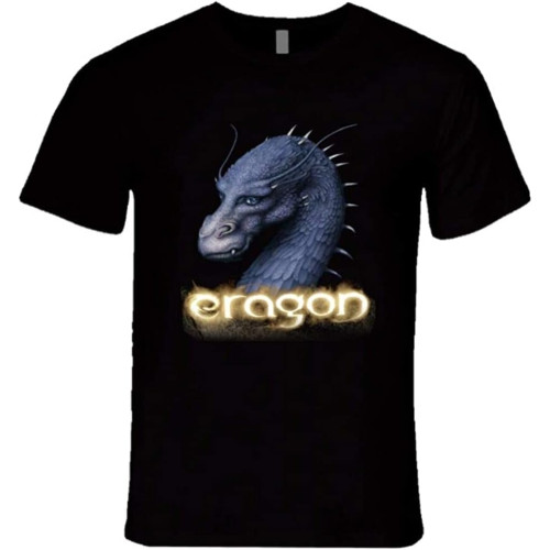 QQAN ERAGON Christopher PAOLINI, Book SAGA Inspired Dragons T Shirt Blacks Black