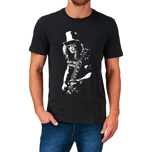 Slash S & Roses T Shirt Retro Vintage Rock Music Birthday Present Gift Black Slash S & Roses T Shirt Retro Vintage Rock Music Birthday Present Gift Black