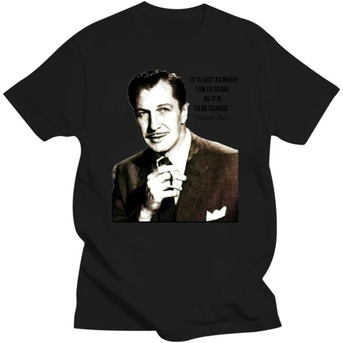 Vincent Price V5 Horror Poster T Shirt S 5XL Cotton Vincent Price V5 Horror Poster T Shirt S 5XL Cotton