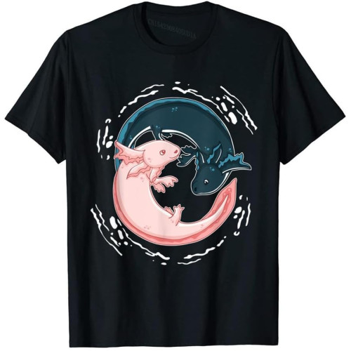 Yin Yang Axolotls T-Shirt Zen Axolotl Meditation Yoga Shirt T-Shirt Top T-Shirts Comfortable Cotton Men Tops Shirts Yin Yang Axolotls T-Shirt Zen Axolotl Meditation Yoga Shirt T-Shirt Top T-Shirts Comfortable Cotton Men Tops Shirts