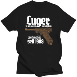 Luger Men's T-Shirt Pistole 08 Parabellum Selbstladepistole Dtschland