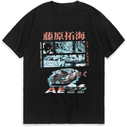 Initial D Manga Hachiroku Shift Drift Men T Shirt Takumi Fujiwara Tofu Shop Delivery AE86 Men's Women's T-Shirt Short Sleeve Initial D Manga Hachiroku Shift Drift Men T Shirt Takumi Fujiwara Tofu Shop Delivery AE86 Men's Women's T-Shirt Short Sleeve