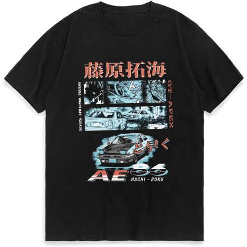 Initial D Manga Hachiroku Shift Drift Men T Shirt Takumi Fujiwara Tofu Shop Delivery AE86 Men's Women's T-Shirt Short Sleeve Initial D Manga Hachiroku Shift Drift Men T Shirt Takumi Fujiwara Tofu Shop Delivery AE86 Men's Women's T-Shirt Short Sleeve