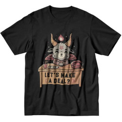 Kawaii Satan Demon Graphic Tshirts Funny Goat TeeHail Baphomet Horror Funny Evil T Shirt Men